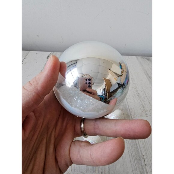 Glitter glass snowman ball ornament set Xmas tree full ornament - Picture 6 of 8